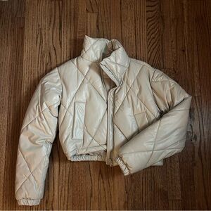 Garage Women's Cream Puffer Jacket